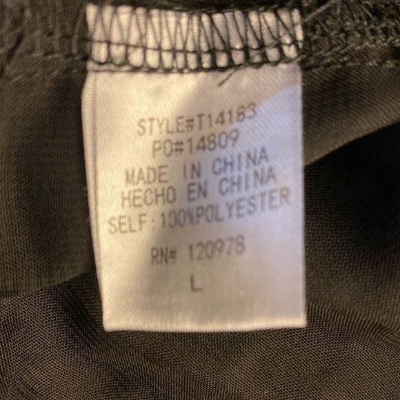 Black Swiss Dot Babydoll Blouse – Size Large 🖤 - Picture 12 of 12